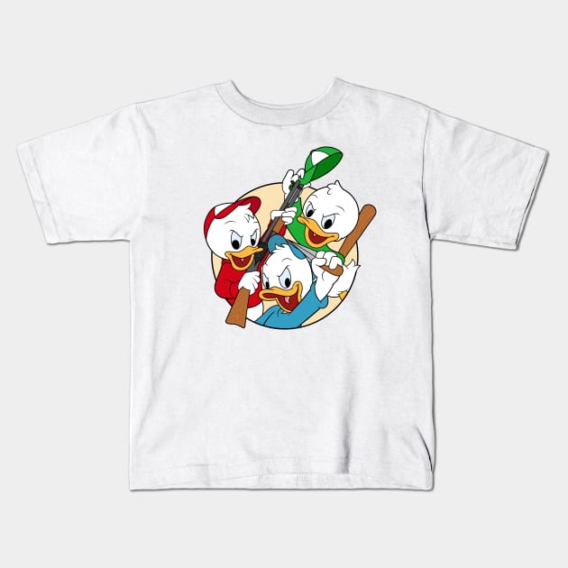 Huey Louie and Dewey Kids T-Shirt by Woah_Jonny